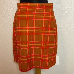 Le Lis Collection skirt, Wm’s size M, Brown, Red and Orange